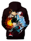 cheap Graphic Hoodies-Inspired by My Hero Academia / Boku No Hero Monkey D. Luffy Anime Cartoon 100% Polyester Print 3D Harajuku Graphic Hoodie For Men&#039;s / Women&#039;s