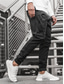 tanie Bojówki-Męskie Spodnie cargo Uprawiający jogging Spodnie Spodnie codzienne Kieszeń na zamek Multi Pocket Solidne kolory Komfort Oddychający Codzienny Streetwear Moda Elegancki Czarny Wino