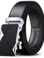 abordables Cinturones de hombre-Hombre Cinturón Negro Color sólido Fiesta Trabajo