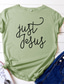 Χαμηλού Κόστους Γυναικεία T-Shirts-γυναικεία μπλουζάκια Ιησού γραφικά γυναικεία ρούχα μαύρο xx-large