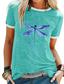 levne Dámská trička-dámské tričko s krátkým rukávem s kulatým výstřihem a dlouhým rukávem