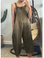 abordables Shorts de mujer-Mujer Mono pantalones Holgado Estilo clásico Noche Rígido Plano Media cintura Negro Amarillo Verde Ejército S M L