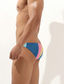 お買い得  メンズ下着-男性用 ベーシック 虹色 ベーシックパンティー ブリーフ マイクロエラスティック ローウエスト 1 PC ブルー M