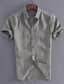 זול חולצות קז&#039;ואל לגברים-חולצות גברים קיץ קז&#039;ואל חולצה חולצה חולצות שרוולים קצרים חולצות חולצה חולצה