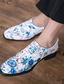 baratos Sapatos Oxford para Homem-Homens Oxfords Negócio Clássico Casual Diário Couro Ecológico Branco / azul Verão Primavera