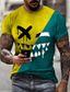 ieftine Tricouri 3D Bărbați-Bărbați Tricou Tricouri De Bază Designer Casual Vară Manșon scurt A B C D E F Grafic Grimasă Imprimeu Mărime Plus Stil Nautic Casual Zilnic Îmbrăcăminte Îmbrăcăminte De Bază Designer Casual