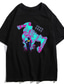 billiga Casual T-shirts för män-Inspirerad av JoJos bisarra äventyr JOJO Animé Tecknat Polyester / bomullsblandning Mönster Harajuku Grafisk Söt T-shirt Till Herr / Dam