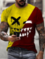 ieftine Tricouri 3D Bărbați-Bărbați Tricou Tricouri De Bază Designer Casual Vară Manșon scurt A B C D E F Grafic Grimasă Imprimeu Mărime Plus Stil Nautic Casual Zilnic Îmbrăcăminte Îmbrăcăminte De Bază Designer Casual