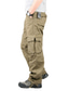 cheap Cargo Pants-Men&#039;s Tactical Cargo Trousers Work Pants Multiple Pockets Sports &amp; Outdoors Sports Sports Work Outdoor Sports Solid Color Mid Waist Green Black Yellow 32 34 36