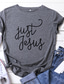 ieftine Tricouri Damă-femei tricouri grafică Iisus haine dama negru xx-mare