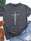 levne Dámská trička-Designové Horká ražba Design Oblečení Oblečení Designové Trávová zelená Černá Vodní modrá