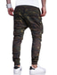 Χαμηλού Κόστους Στρατιωτικά παντελόνια-Ανδρικά Θέση Τζόγκερ Παντελόνια Φορέματα φορτίου Πλήρες μήκος Παντελόνι Καθημερινά Μικροελαστικό Καμουφλάζ Μεσαία Μέση Μαύρο Πράσινο Χακί M L XL XXL 3XL