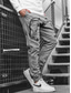 levne Cargo kalhoty-Pánské Kargo kalhoty Běžec Kalhoty Kalhoty pro volný čas Kapsa na zip Multi kapsa Jednobarevné Pohodlné Prodyšné Denní Streetwear Módní stylové Černá Fialová