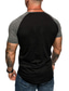 Χαμηλού Κόστους Ανδρικά 3D T-shirts-Ανδρικά Μπλουζάκι Πουκάμισο Υψηλής Ποιότητας Καλοκαίρι Γραφική Συνδυασμός Χρωμάτων Μεγάλα Μεγέθη Κοντομάνικο Στρογγυλή Ψηλή Λαιμόκοψη Καθημερινά Αθλητικά Ρούχα Ρούχα