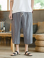 abordables pantalons décontractés-Homme Chino Pantalon de plage Chino Couleur unie Taille médiale Noir Vin Grise M L XL