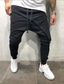 baratos Calças Desportivas-Calças de cor sólida moda masculina calças de jogging hip hop running joggers calças de cordão casual slim calças de moletom esportes ao ar livre
