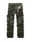 cheap Cargo Pants-Men&#039;s Cargo Pants Trousers Multiple Pockets Basic Casual Daily Inelastic Cotton Outdoor Camouflage Solid Colored Yellow camouflage Army Green Khaki 29 30 31