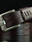 abordables Cinturones de hombre-Hombre Cinturón Negro Vino Marrón Color sólido Fiesta Trabajo