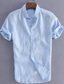 billige fritidsskjorter for menn-menns skjorter sommer uformelle kjole skjorte korte ermer skjorter topper bluse t-skjorte