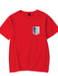 billiga Casual T-shirts för män-Inspirerad av Attack på Titan Cosplay Animé Tecknat Polyester / bomullsblandning Tryck Harajuku Grafisk Söt T-shirt Till Dam / Herr