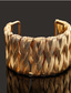abordables Men&#039;s Trendy Jewelry-Pulseras de puño Clásico De moda Moda 14 K chapado en oro Pulsera pulsera Dorado Para Aniversario Cita Cumpleaños Festival