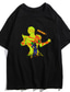 رخيصةأون قمصان رجالية عادية-مستوحاة من مغامرة غريبة جوجو JOJO أنيمي كرتون البوليستر / القطن مزيج طباعة المتناثرة الرسوم البيانية كاواي T-skjorte من أجل رجالي / نسائي