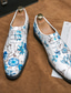 abordables Zapatos Oxford de hombre-Hombre Oxfords Negocios Clásico Casual Diario PU Blanco / Azul Verano Primavera