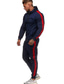 cheap Basic Hoodie Sweatshirts-Men&#039;s Hoodie Sweatshirt Designer Stripe Sports Weekend Drawstring Elastic Waist Clothing Clothes Designer Sporty Casual / Sporty Black / Red Black / White ArmyGreen / Mid Waist