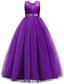 cheap Flower Girl&#039;s Dresses-Flower Girl Dress Girls&#039; Dress Evening Gown Party Dress Wedding Party Birthday Party Princess Sweet Lace Mesh Floral Sleeveless Crew Neck White Pink 4-13 Years