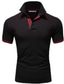 tanie klasyczna koszulka polo-Męskie Koszulka polo Koszula golfowa Groszki Wieczorne Granatowy + Czarny Czarny Biały Czerwony Granatowy niedrukowalne Codzienny Krótki rękaw Odzież Codzienny Miękkie Oddychający