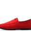 tanie Mokasyny i trzewiki męskie-Męskie Mokasyny i buty wsuwane Wygodne loafery Komfortowe buty Codzienny Codzienny PU Czarny Czerwony Szary Jesień Wiosna