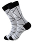 billige sokker for menn-1 par herre mote nyhet sokker fargerike kjole mannskap sokker sport utendørs hvit søte funky mønstrede uformelle bomullssokker