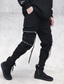 tanie Bojówki-Męskie Elegancki Codzienny Uprawiający jogging Spodnie Klasyczny Kieszeń Wiele kieszeni Pełna długość Spodnie Codzienny Średnio elastyczny Jednokolorowe Komfort Na zewnątrz Średni Talia Czarny M L XL