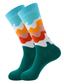 Χαμηλού Κόστους ανδρικές κάλτσες-1 ζευγάρι ανδρικές καινοτόμες κάλτσες μόδας πολύχρωμες φόρεμα κάλτσες πληρώματος αθλητικές υπαίθριες άσπρες χαριτωμένες funky κάλτσες casual βαμβακερές