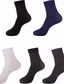 baratos meias masculinas-Homens 10 pares Meias Elastano Cor Sólida Casual Diário Quente Primavera Verão Preto Cinzento Escuro