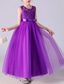 cheap Flower Girl&#039;s Dresses-Flower Girl Dress Girls&#039; Dress Evening Gown Party Dress Wedding Party Birthday Party Princess Sweet Lace Mesh Floral Sleeveless Crew Neck White Pink 4-13 Years