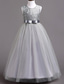 cheap Flower Girl&#039;s Dresses-Flower Girl Dress Girls&#039; Dress Evening Gown Party Dress Wedding Party Birthday Party Princess Sweet Lace Mesh Floral Sleeveless Crew Neck White Pink 4-13 Years