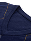 billige sweaterveste 1-Herre Sweater vest Uldtrøje Pullover trøje Strikke Strikket Ternet V-hals Stilfuld Vintage Stil Tøj Vinter Efterår Vin Lysegrå S M L