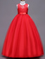 cheap Flower Girl&#039;s Dresses-Flower Girl Dress Girls&#039; Dress Evening Gown Party Dress Wedding Party Birthday Party Princess Sweet Lace Mesh Floral Sleeveless Crew Neck White Pink 4-13 Years