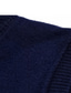 voordelige trui vesten-Voor heren Trui Gilet Wollen trui breien Gebreid Effen Kleur V-hals Stijlvol Vintage-stijl Kleding Winter Herfst Groen Zwart S M L / Mouwloos