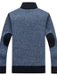 ieftine pulover cardigan pentru bărbați-Bărbați Pulover Bluza Tricotat Buzunar Zip complet Bloc Culoare Guler de stand Stilat Stil Vintage Casual Purtare Zilnică Îmbrăcăminte Iarnă Toamnă Negru Albastru piscină S M L