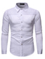 billige smokingskjorter til mænd-Herre Tuxedo skjorter Vanlig Høj krave Sort Hvid Rød Fest Ferie Langærmet Flettet Knap ned Tøj Bomuld Mode Afslappet Åndbart Bekvem