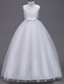 cheap Flower Girl&#039;s Dresses-Flower Girl Dress Girls&#039; Dress Evening Gown Party Dress Wedding Party Birthday Party Princess Sweet Lace Mesh Floral Sleeveless Crew Neck White Pink 4-13 Years