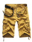 preiswerte Cargo Shorts-Herren Casual Fashion Cargo Shorts Relaxed Fit Multi-Pocket Outdoor Sommer Khaki Knielange Hose Camo Shorts Sport Outdoor Daliywear Reißverschluss Knopfverschluss (kein Gürtel)