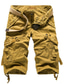 cheap Cargo Shorts-Men&#039;s Tactical Cargo Cargo Shorts Shorts Basic Daily Solid Colored Wine Red Army Green Khaki 30 32 34