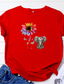 Недорогие Женские футболки-женская футболка с коротким рукавом с принтом подсолнуха и слона, футболка с графическим рисунком в виде пчелы, be kind, футболка с аутизмом, забавная блузка, синяя