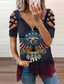 Χαμηλού Κόστους Γυναικεία T-Shirts-Γυναικεία Μπλουζάκι Λαιμόκοψη V Βίντατζ Υψηλής Ποιότητας Κοντομάνικο Λευκό Ρουμπίνι Βαθυγάλαζο Γκρίζο Γραφική Πεταλούδα Λουλούδι 3D εκτύπωση Λαιμόκοψη V Causal Καθημερινά Με κοψίματα Τρίμηνο φερμουάρ