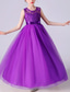 cheap Flower Girl&#039;s Dresses-Flower Girl Dress Girls&#039; Dress Evening Gown Party Dress Wedding Party Birthday Party Princess Sweet Lace Mesh Floral Sleeveless Crew Neck White Pink 4-13 Years