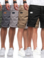 billige Cargoshorts-Herre Shorts med lommer Shorts Helfarve Afslappet Daglig Sport Stilfuld Militærgrøn Sort