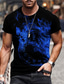 Χαμηλού Κόστους Ανδρικά 3D T-shirts-Ανδρικά Πουκάμισο Κοντομάνικα Μπλουζάκι Υψηλής Ποιότητας Καλοκαίρι Κοντομάνικο Γραφική Ρολόι Στάμπα Στρογγυλή Ψηλή Λαιμόκοψη Καθημερινά Αργίες Στάμπα Ρούχα Ρούχα